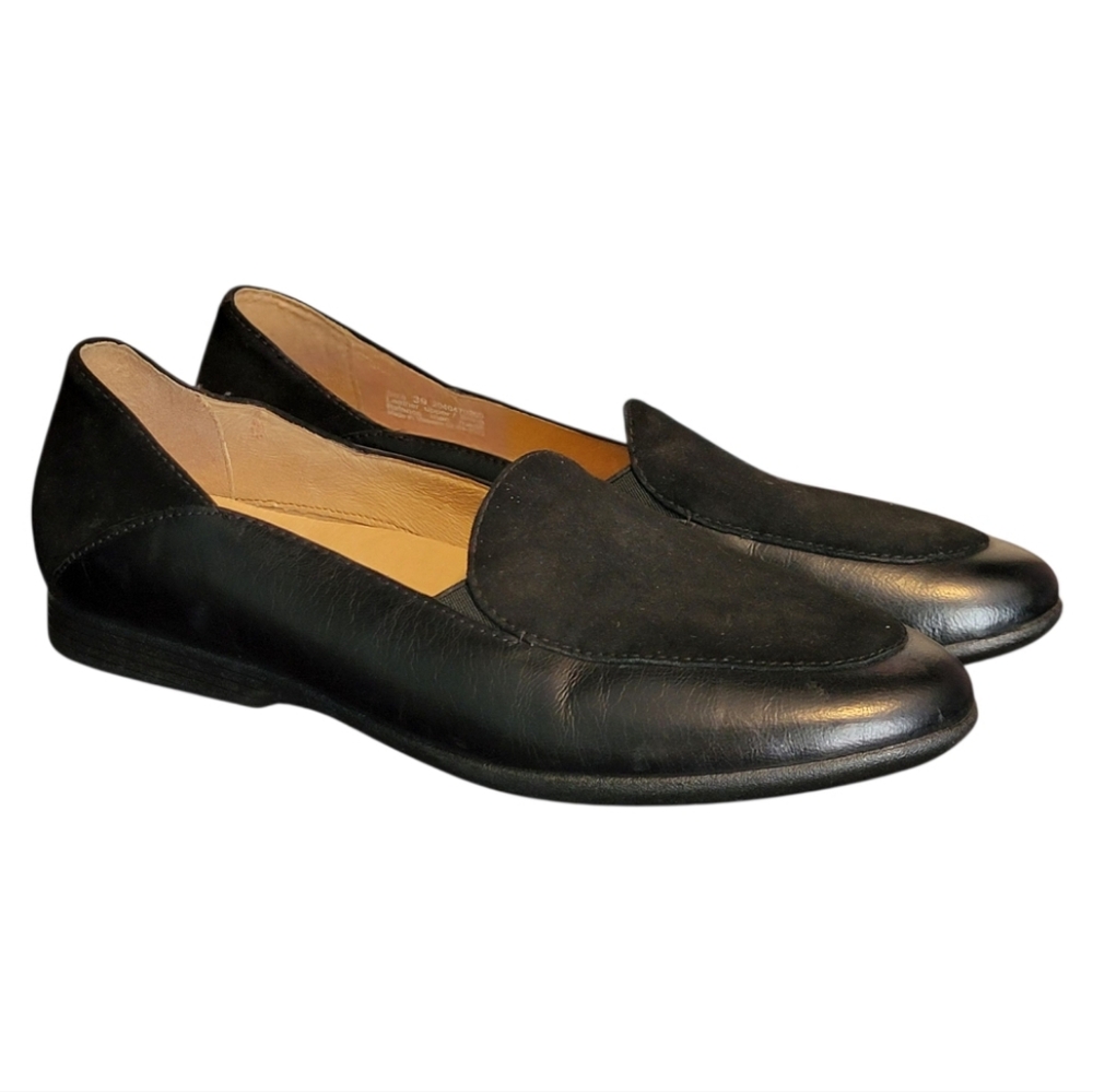 NEW Dansko Lace Black Leather & Suede Comfy Flats Size 39‎ US 8.5-9